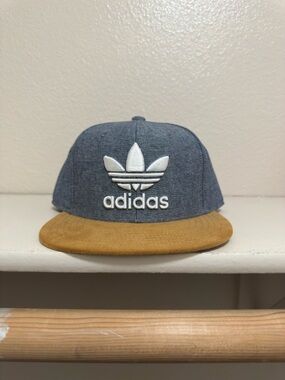 Adidas Heather Jean Snapback with Tan suede Brim